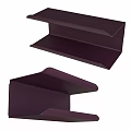 Purple Layered Display Shelves With Modern Structure And Multiple Angles