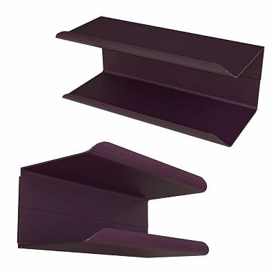 Purple Layered Display Shelves With Modern Structure And Multiple Angles 3d model