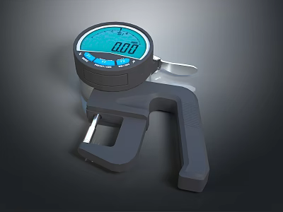 Digital Thickness Gauge With LCD Display For Precision Measurement Tool 3d model
