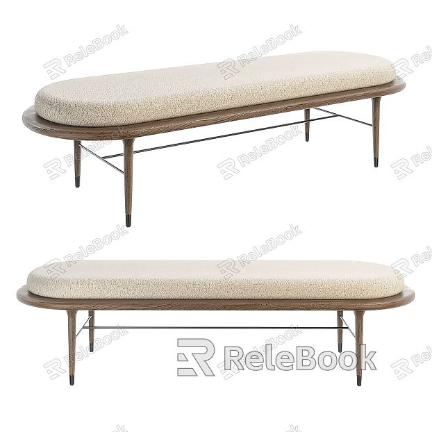 Modern bed end stool model