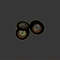 Stacked Car Tires With Alloy Wheels And Orange Trim Accents Design