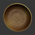 Handcrafted Natural Wooden Bowl With Organic Wood Grain For Home Use