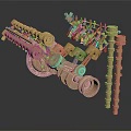 modern engine car engine car engine car engine vehicle 3d model