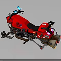 Red Snowmobile With Black Seat Digital Dashboard And Track System For Winter Riding
