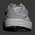 White And Blue Casual Sneakers With Stylish Striped Design For Everyday Wear