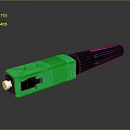 Green And Black Lighting Combination With White Fixture On Dark Background