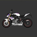 Modern motorcycle BMW motorcycle BMW two-wheeled motorcycle 3d model