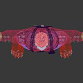 Muscular Male Character With Red Suspenders Green Torn Pants Blue Gloves And Black Boots