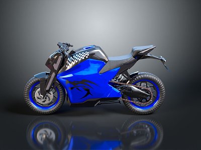 Motorcycle Two-wheeled Motorcycle Cross-country Motorcycle Road Race Motorcycle Motor Vehicle Transport 3d model