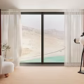Modern Curtains 3d model