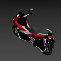 Red and Silver Modern Scooter With Sleek Design And Black Wheels