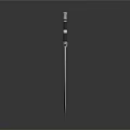 Classic Medieval Sword With Shiny Metal Blade Decorative Black Hilt And Crossguard