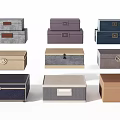 Household Storage Boxes With Various Colors Different Designs And Sizes For Organizing 3d model