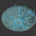 Handmade Woven Storage Basket With Wooden And Fiber Strips In Circular Design