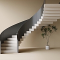 revolving staircase 3d model