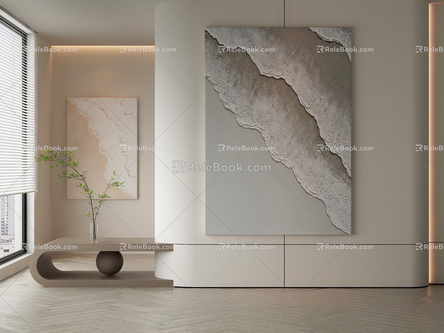 modern decorative painting 3d model