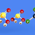 acid-base molecule DNA molecular structure cell structure 3d model