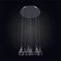 Elegant Modern Crystal Chandelier With Hanging Pendant Light Fixture Design