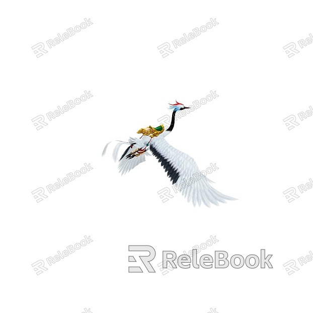 Crane Crane Animation Crane White Crane Animation Red Crowned Crane White Crane Mount model