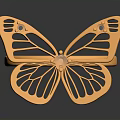 Butterfly Shaped Gold Ring With Diamond Decorative Jewelry For Daily Use