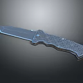 Tactical Knife With Sharp Stainless Steel Blade And Patterned Grip Handle