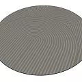 Simple Carpet Round Carpet 3d model