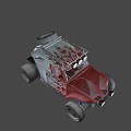 Four-wheel-drive off-road vehicle 3d model