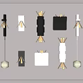 Stylish Modern Black and White Wall Lamps with Various Contemporary Designs