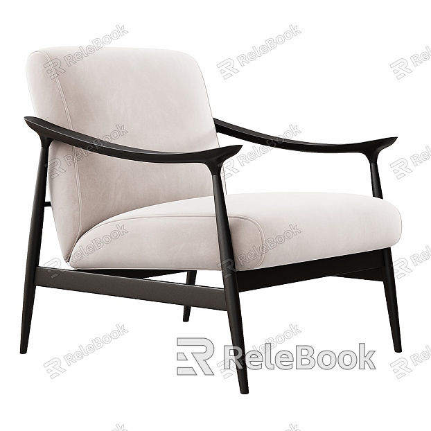 Modern Light Luxury Leisure Chair Armchair Set model