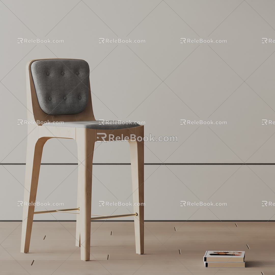 Modern Bar Chair 3d model