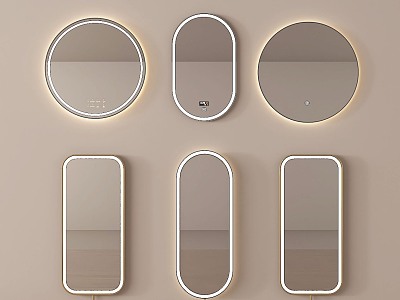 Modern Mirror Bathroom Mirror Cosmetic Mirror Decorative Mirror Full-length Mirror Bathroom Mirror 3d model