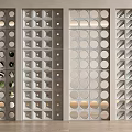 Modern Interior Partitions With Circular Holes Square Grids And Geometric Patterns For Contemporary Spaces
