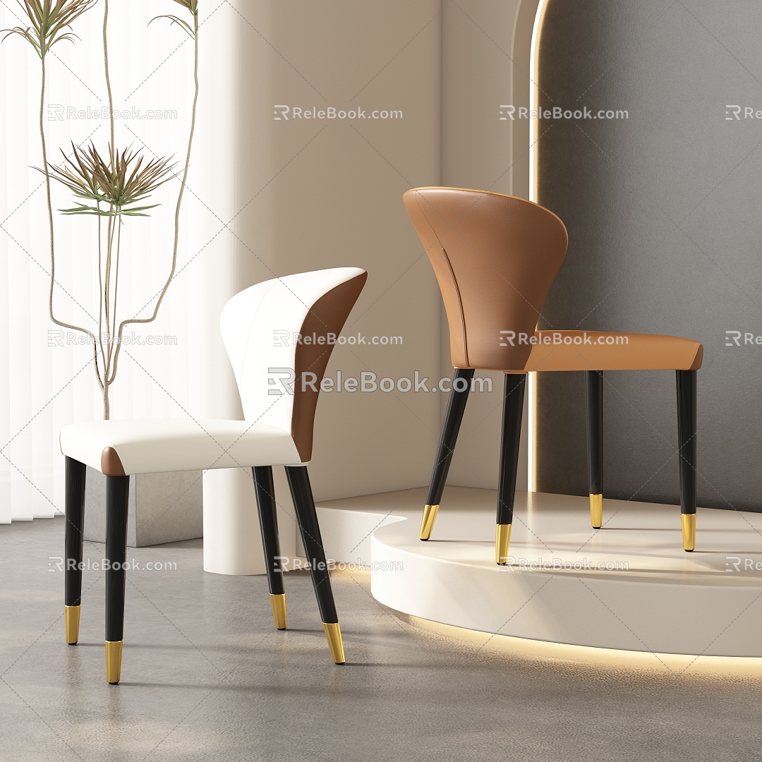 Dining chair combination 3d model