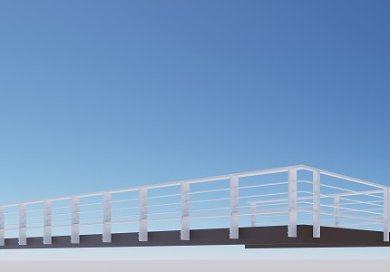 Modern Railing 3d model