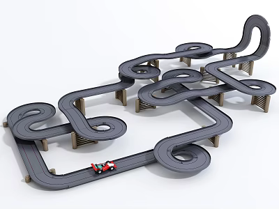 Modern toy car toy racing 3d model Modern toy car toy racing 3d model