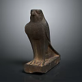 Detailed Eagle Sculpture Carving With Stone Base And Ancient Artistic Design