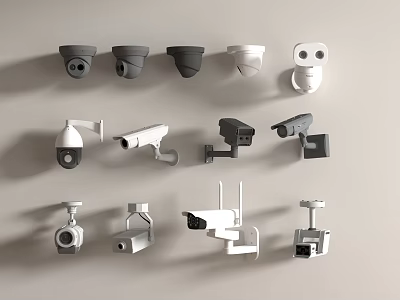 Public equipment security surveillance camera home surveillance spherical camera surveillance camera 3d model