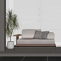Modern Multiplayer Sofa Lounge Chair 3d model