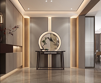 New Chinese Entrance Aisle 3d model