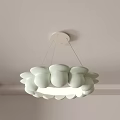 Modern Lamp Combination Simple Ceiling Lamp Flower Type Chandelier Cream Ceiling Lamp Children's Lamp Bedroom Lamp Combination 3d model