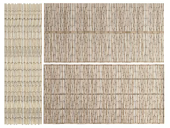 Modern Fence Bamboo Fence Bamboo Fence 3d model