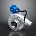 High Performance YOMEI Turbocharger Featuring Garrett Brand Blue Component And Aluminum Housing