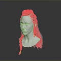 Woman With Intricate Braided Hair 3D Model Head Hairstyle Design