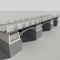 Arch Bridge Designs Featuring Stone Structures Wooden Railings And Multiple Arches 3d model