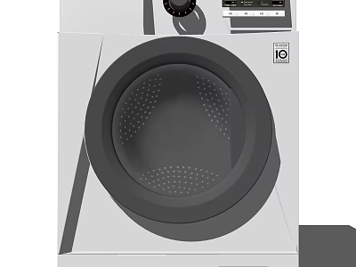 Modern Front Loading Washing Machine With Digital Control Panel And Stylish Design 3d model