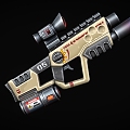 Science Fiction Gun Cyberpunk Gun Gun Laser Gun High-tech Gun Future Gun Game Gun Low Face Number Low Model Simple Model Times Film and Television Level Realism 3d model