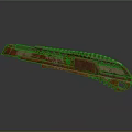 Rusty Serrated Knife Featuring Industrial Design And Metallic Reflection On Dark Background