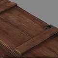 Sturdy Wooden Storage Crate With Metal Clasps Rope Handles And Natural Wood Grain