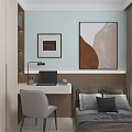 Modern Living Dining Room Interior With Sofa TV Wall Coffee Table And Decorative Painting