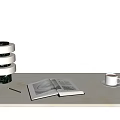 CB2 Modern Round Table Lamp Marble Table Lamp Acrylic Table Lamp Study Table Lamp Office Table Lamp 3d model